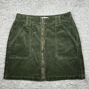 Hollister Skirt Womens 5 Corduroy Mini Ultra High Rise Sage Green Classic Party